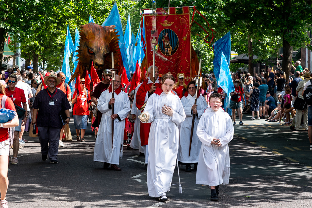 Walking down St Albans high street